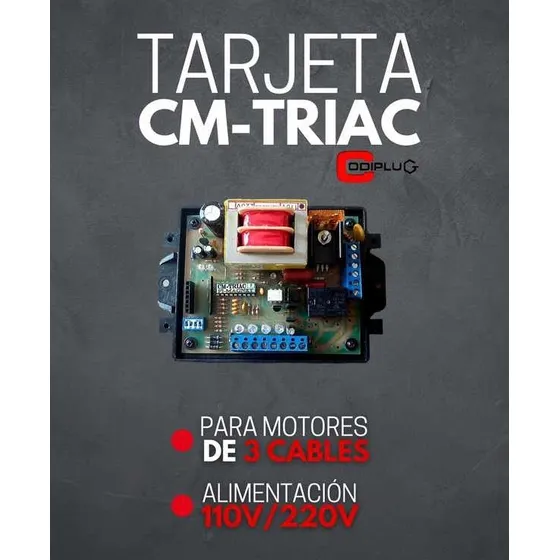 Tarjeta Triac 220 V 110 V Para Motores De Portones Corredizo