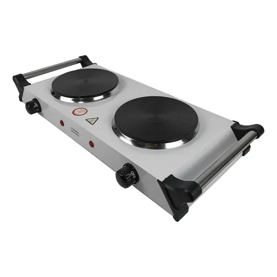 Anafe Cocina Cocinilla Eléctrico 2000w Dos Hornallas Blanco