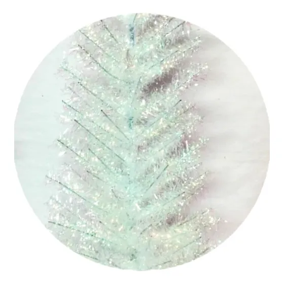 Arbol D Navidad Fantasy 1 Mt Blanco Iridiscente Mini Cristal