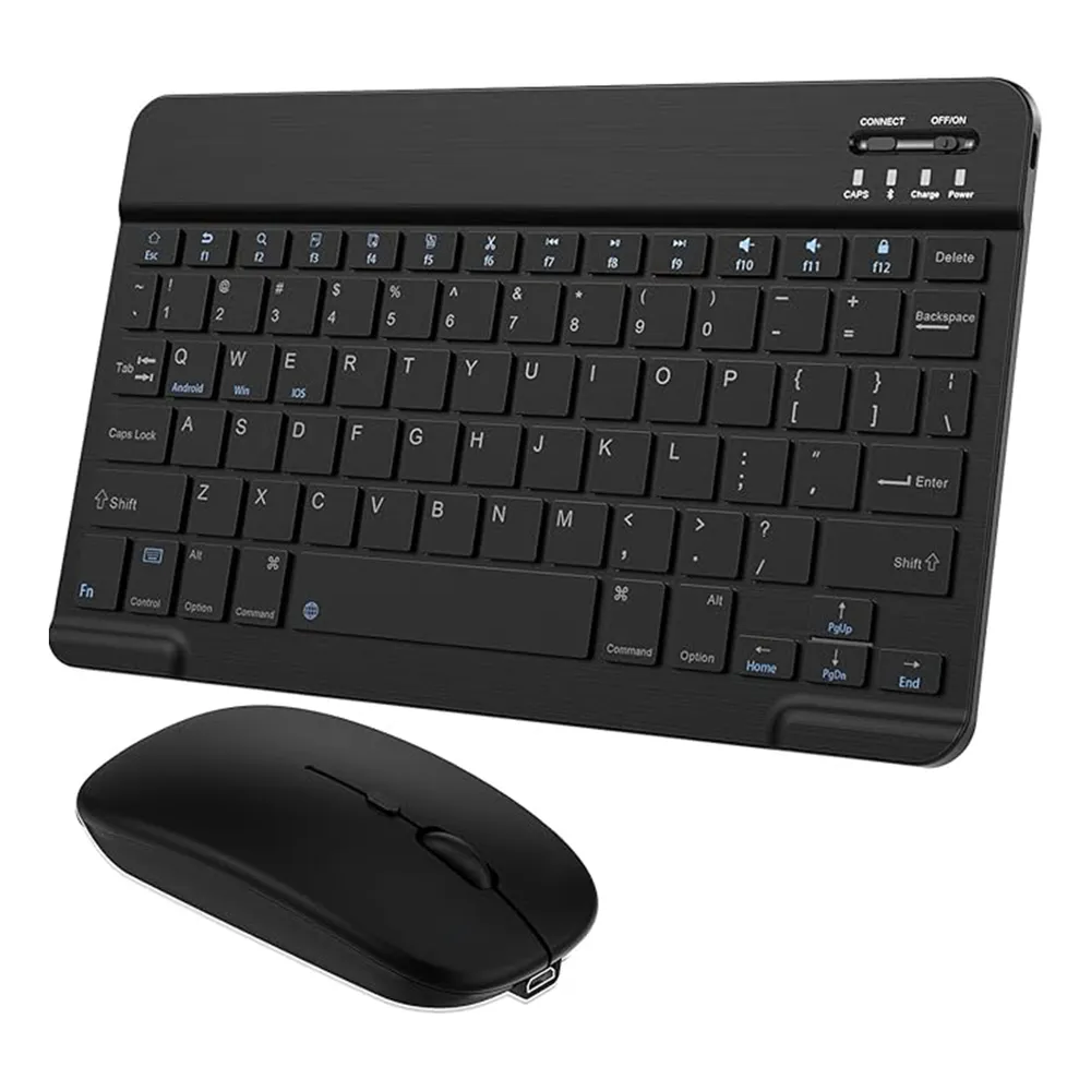 Teclado Bluetooth Tablet Español + Mouse Inalambrico