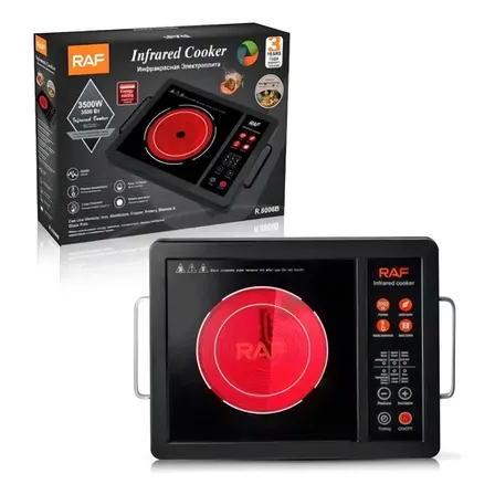 Cocina Inteligente Encimera Portatil Un Plato Infrarojo Color Negro