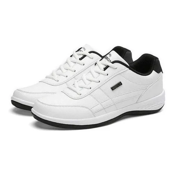 Zapatos Casuales De Cuero Para Hombre, Zapatillas Deportivas