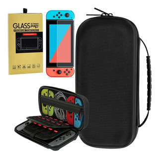 Case Capa Estojo Bag Bolsa Nintendo Switch + Película Vidro Case Capa Estojo Bag Bolsa Nintendo Switch + Película Vidro