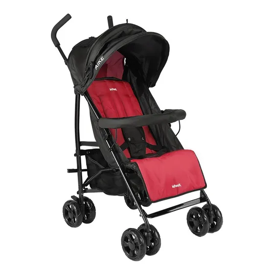 Coche De Paseo Bebe Infanti Stroller Aike Negro/rojo