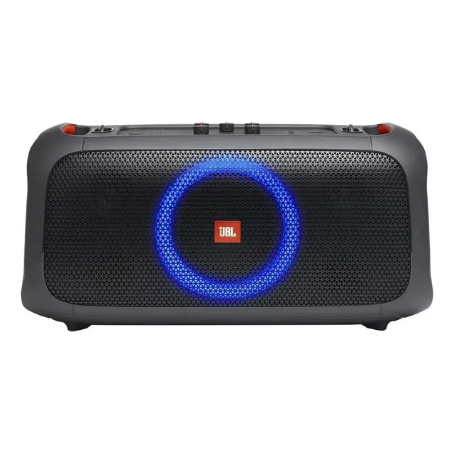 Bocina JBL PartyBox On-The-Go portátil con bluetooth waterproof negra