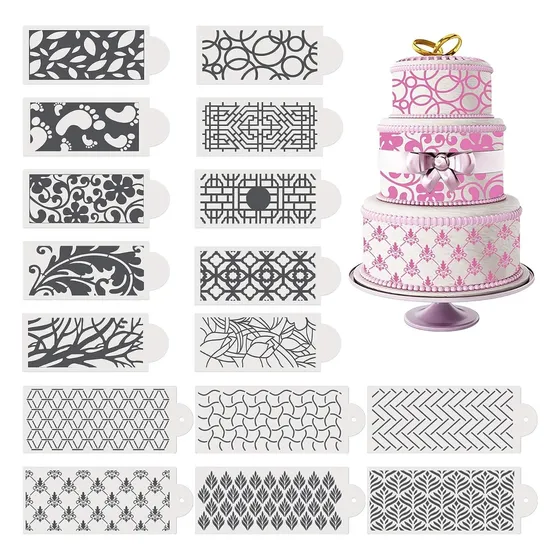 Set 16 Plantillas Decoracion Pasteles, Galletas