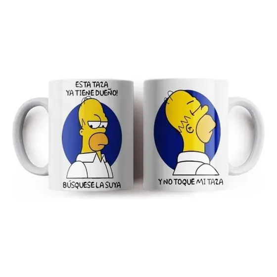 Taza Homero Simpson Esta Taza Ya Tiene Dueño