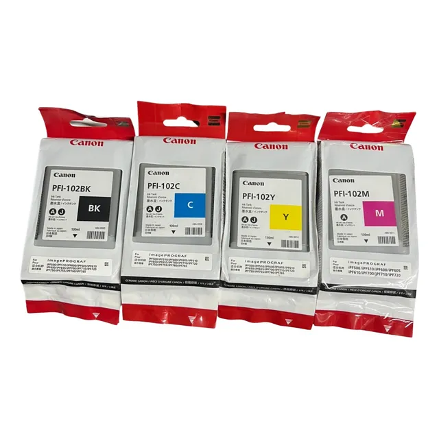 Paq 4 Pzas Cartucho Canon 102 Negro Mag Cyan Yellow