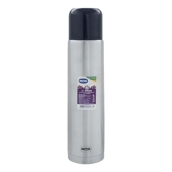 Termo Acero Inoxidable Bala 1.00 Lts. Pico Vertedor Mor