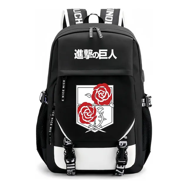 Compatible Mochila Anime Attack On Titan Espada Rosa Viajes