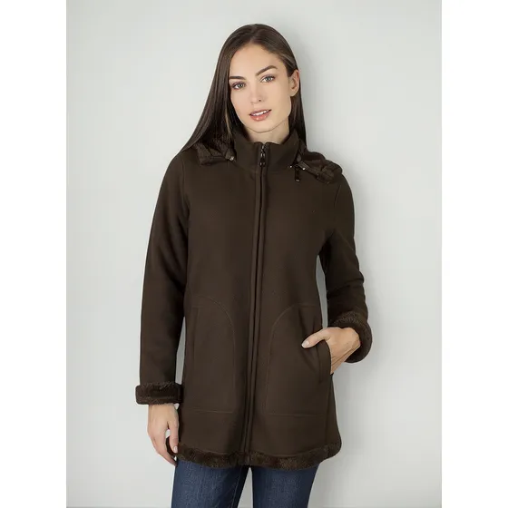Chamara Mujer Fleece Largo Fce8309 Greenlander Doble Vista
