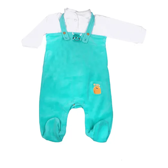Conjunto Bebé Jardinera Mounstritos Plush Infanti W25