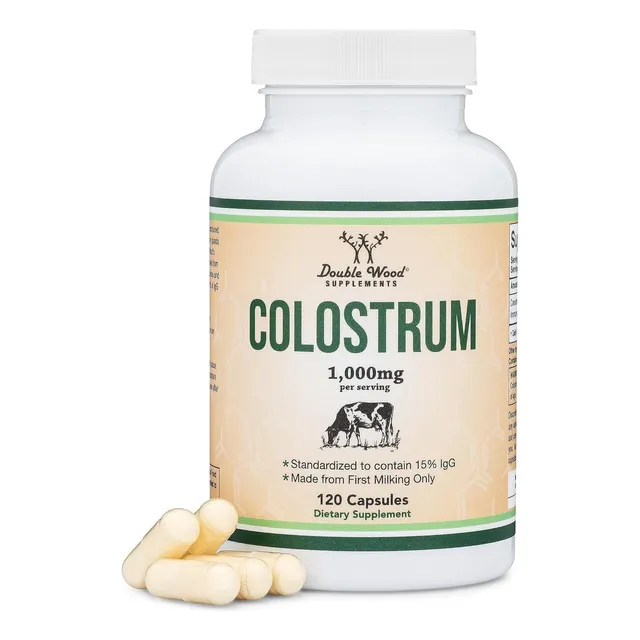 Calostro 1000 Mg 120 Capsulas Double Wood Sabor Sin Sabor