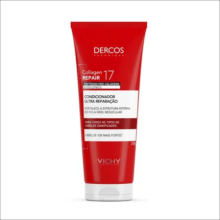 Condicionador Antiqueda E Antiquebra Dercos Collagen Repair 17 Vichy 200g
