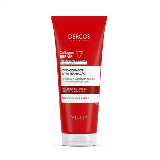 Condicionador Antiqueda e Antiquebra Dercos Collagen Repair 17 Vichy 200g