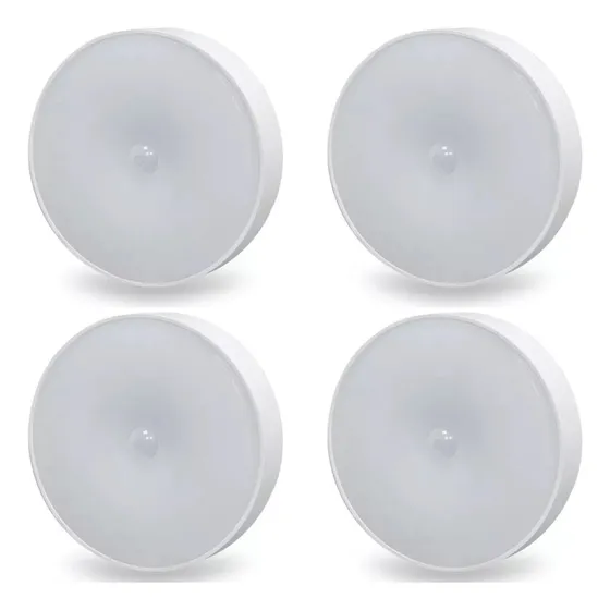 Luz Recargable Ropero Sensor Movimiento Frio Calido Usb X 4