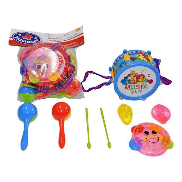 Tambor De Juguete + Baquetas   Regalo Niños