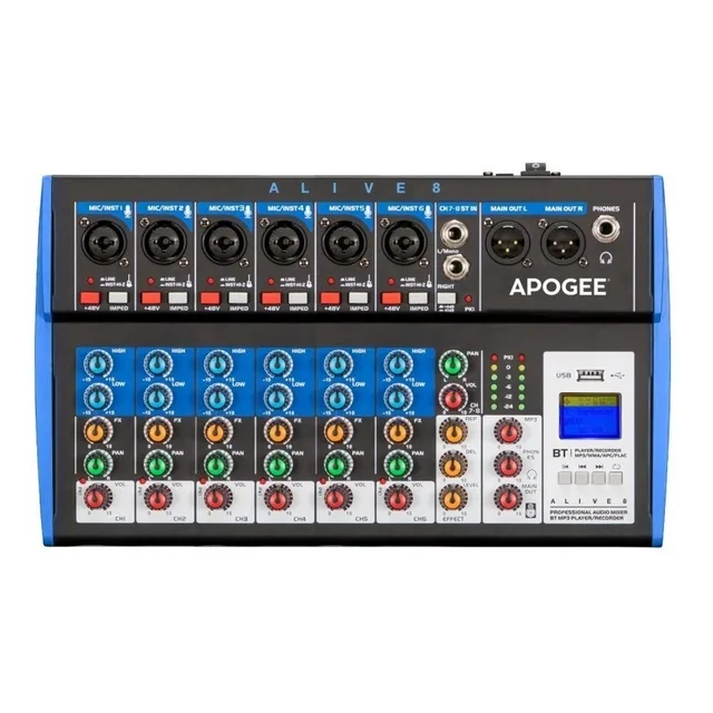 Consola Mixer Apogee Alive 8 Usb Bt - Plus