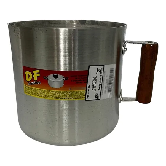 Fervedor Caneca N14 2 Litros Cabo De Madeira  Aluminio Df
