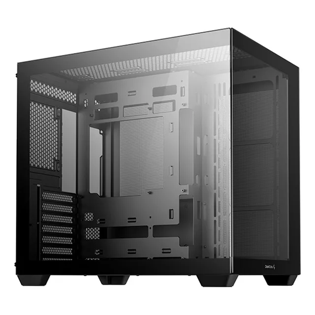 Gabinete Deepcool Cg530 de vidrio templado negro para jugadores intermedios