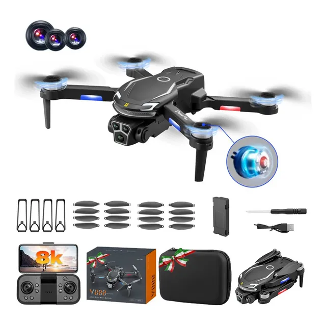Drone Mini Cámara Control Remoto Uavs Giro 360 8k 2.4ghz