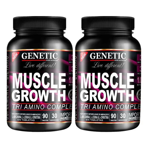 60días Muscle Growth Genetic Aminos Arginina Lisina Ornitina