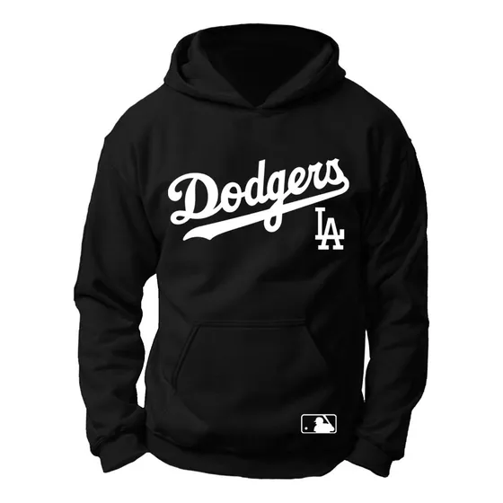 Sudadera Dodgers De Los Angeles Béisbol Baseball Negra
