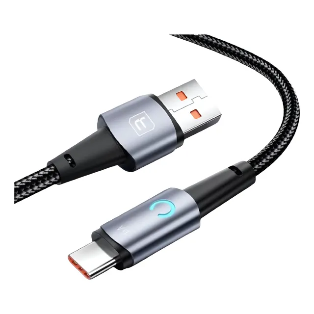 Cabo Carregador Usb_tipo C Carga Rápida 6a Transfer Dados 2m