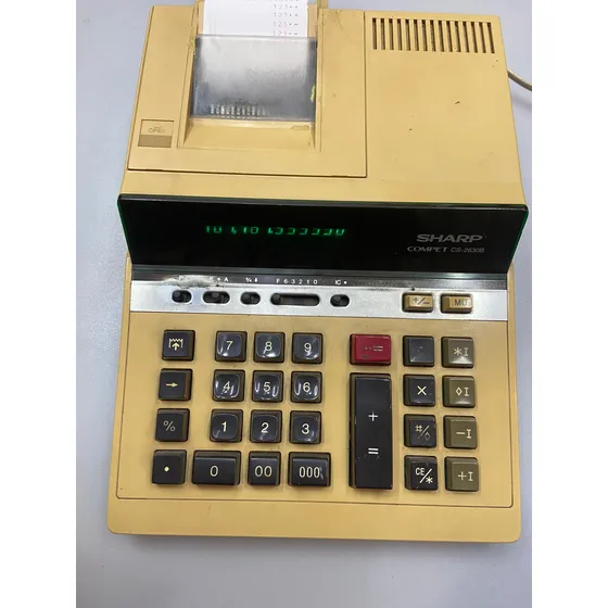 Calculadora Mesa Profissional Sharp Cs 2630 - B Funcional Branco