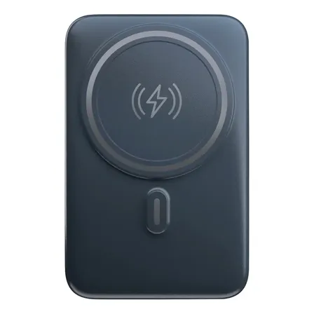 Carregador Portátil Por Indução 10.000mah Com Suporte Geonav Cinza