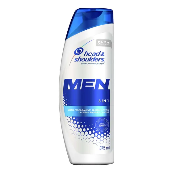 Shampoo Head & Shoulders Men 3 En 1 X 375 Ml