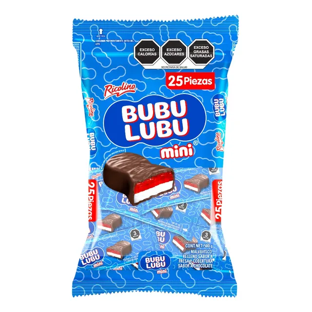 Mini Bubulubu Ricolino 20g 25 Piezas