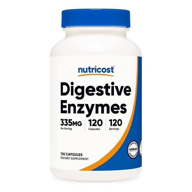 Original Nutricost Enzimas Digestivas 335mg, 120 Cap