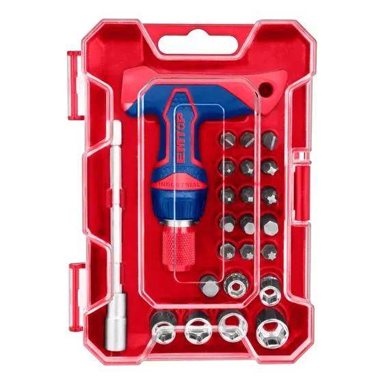 Set Destornillador Emtop 24 Piezas Multifuncional