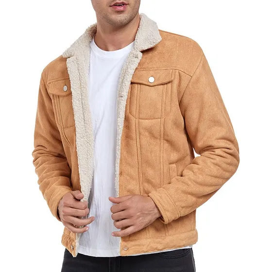 Chaqueta Vaquera Entallada Con Forro De Ante