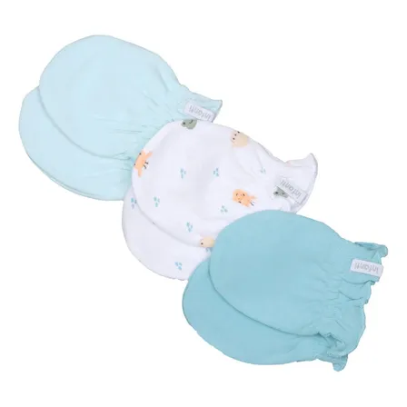 Pack 3 Mitones Algodón Para Bebe Infanti Niño