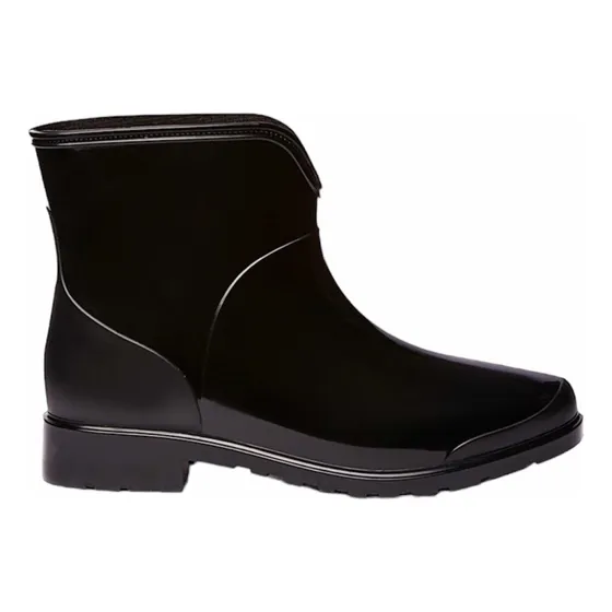Bota Corta Botin Dama Caucho Impermeable De Lluvia