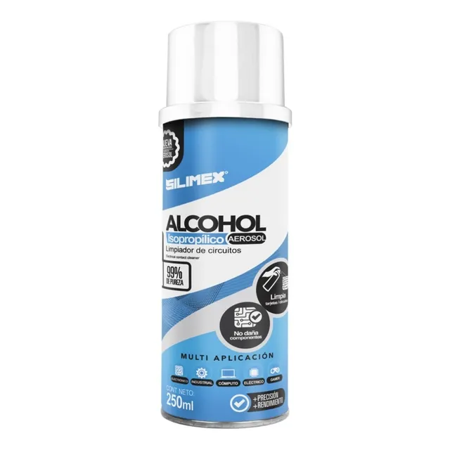 Alcohol Isopropílico En Aerosol De 250 Ml Silimex 99% Pureza