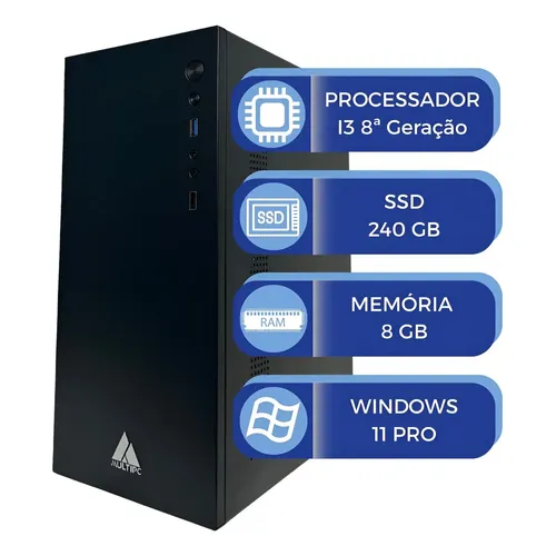 Computador MultiPc Intel Core i5 8ª Gen 16GB RAM SSD 512GB Win11