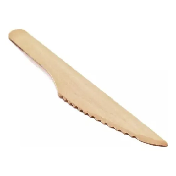 Cubiertos Desechables Madera Tenedor/cuchara/cuchillo 100 Ud