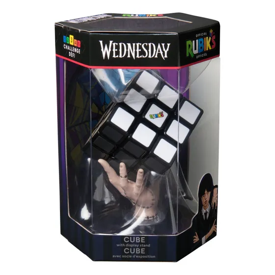 Cubo Rubik's Merlina, Tonos Grises Inspirado En La Serie Tv