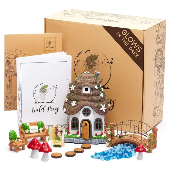 Pixy Kit Accesorio Jardin Hada Juego Figura Casa Miniatura