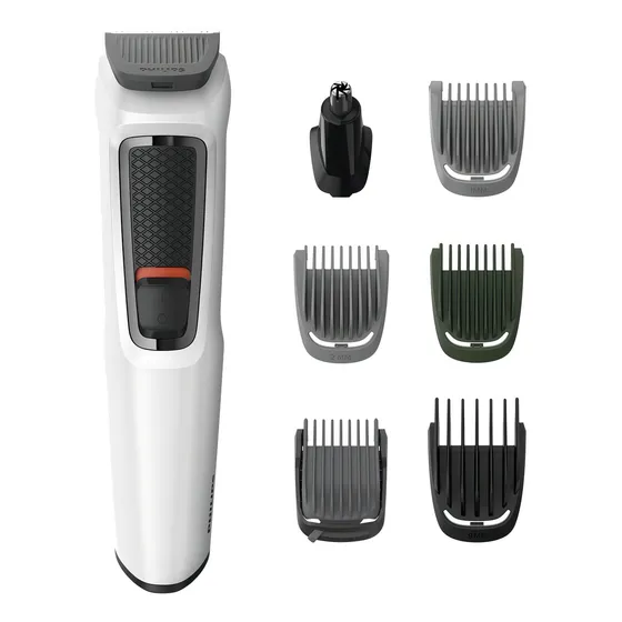 Rasuradora y cortadora de pelo Philips Series 3000 MG3721/77 blanca 120V