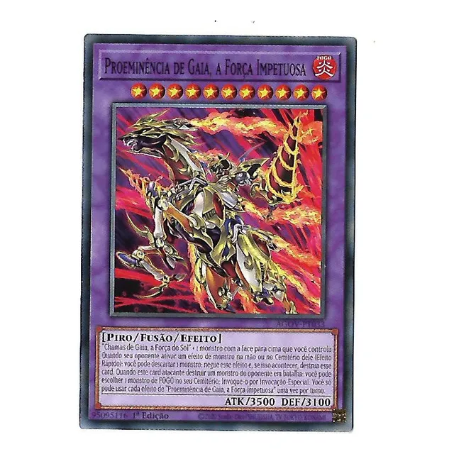 Yu-gi-oh Proeminência De Gaia, A Força Impetuosa - Comum Fre