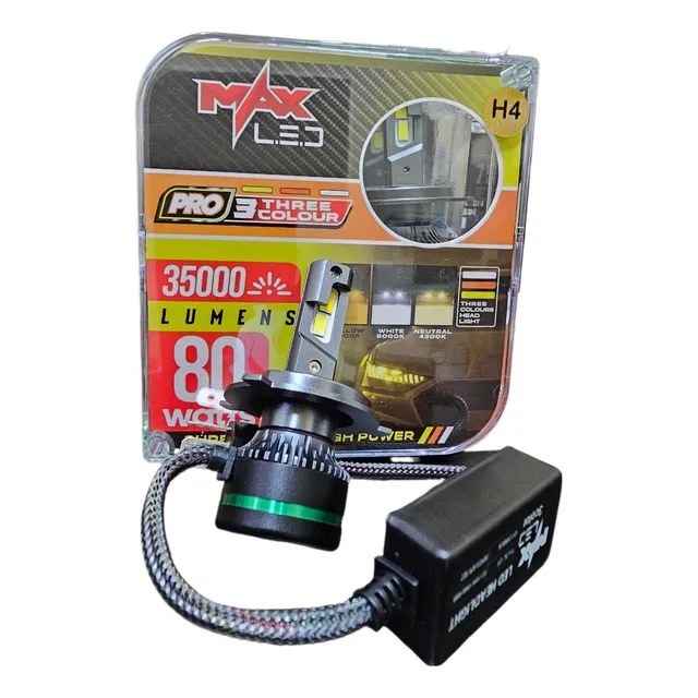 Bombillos Luces Led 35000 Lumenes 3 Colores Marca Max Led