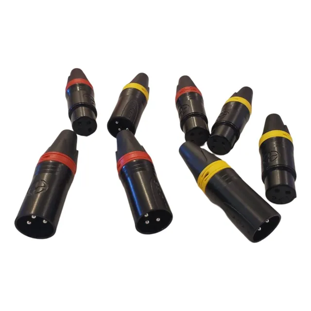 Conectores Xlr Canon 8 Pzs 4 Hembras 4 Machos Nuevos Envio