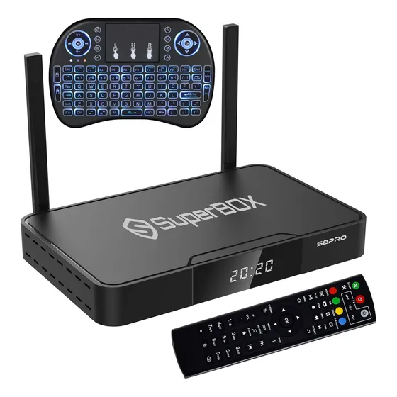 Superbox S2 Po 2022 Mini Teclado Retroiluminado Cable Hdmi +