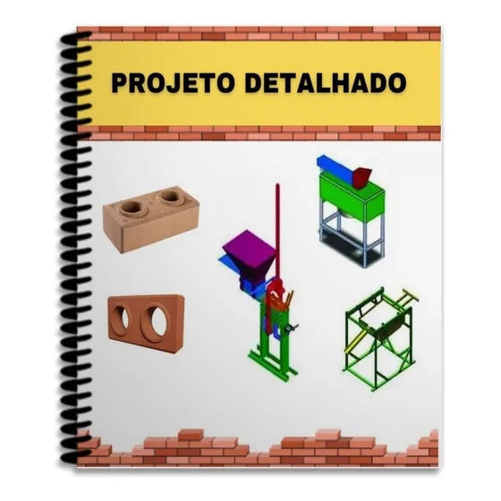 Projeto Prensa Tijolo Ecológico, Triturador E Peneira +bonus
