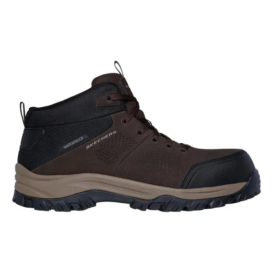 Zapato Hombre Work Relment Erett St Café Skechers