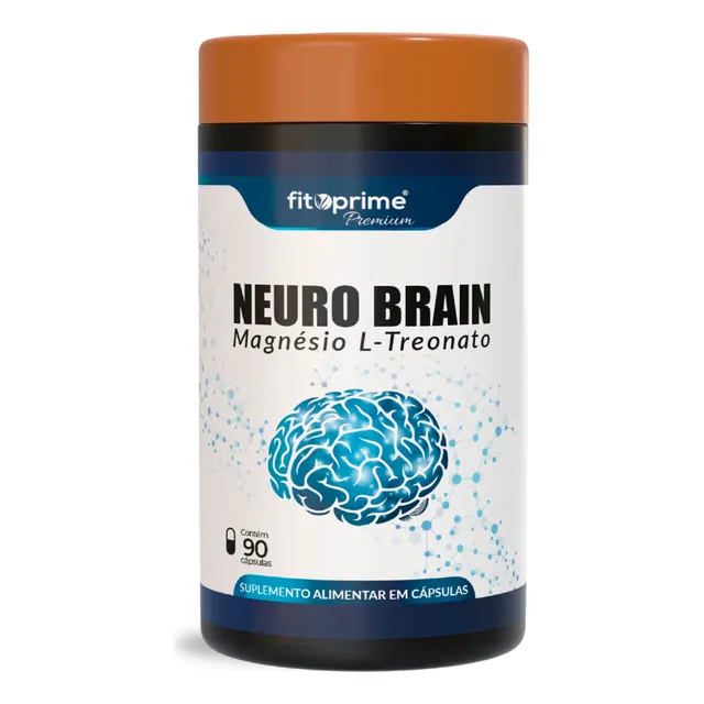 Magnésio L-treonato Puro Neuro Brain Original 1 Pote 